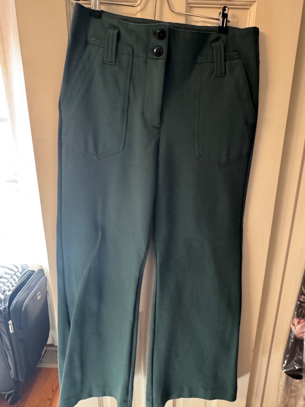 Maeve By Anthropologie Size 8 Teal Naomi Wide-Leg Flare Pant